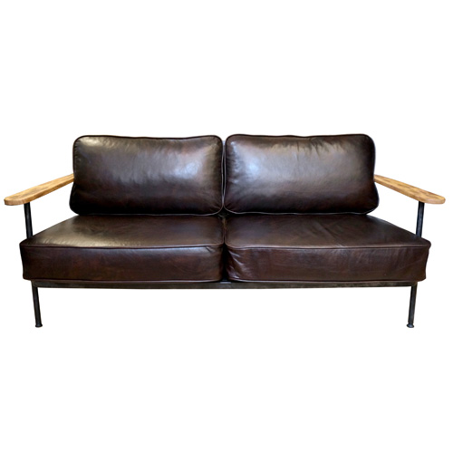 Selma leather sofa