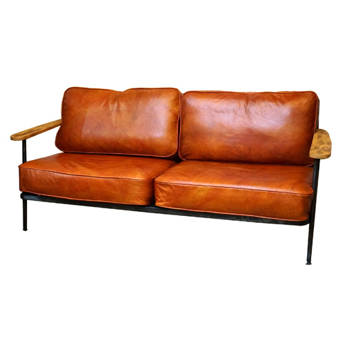Selma leather sofa